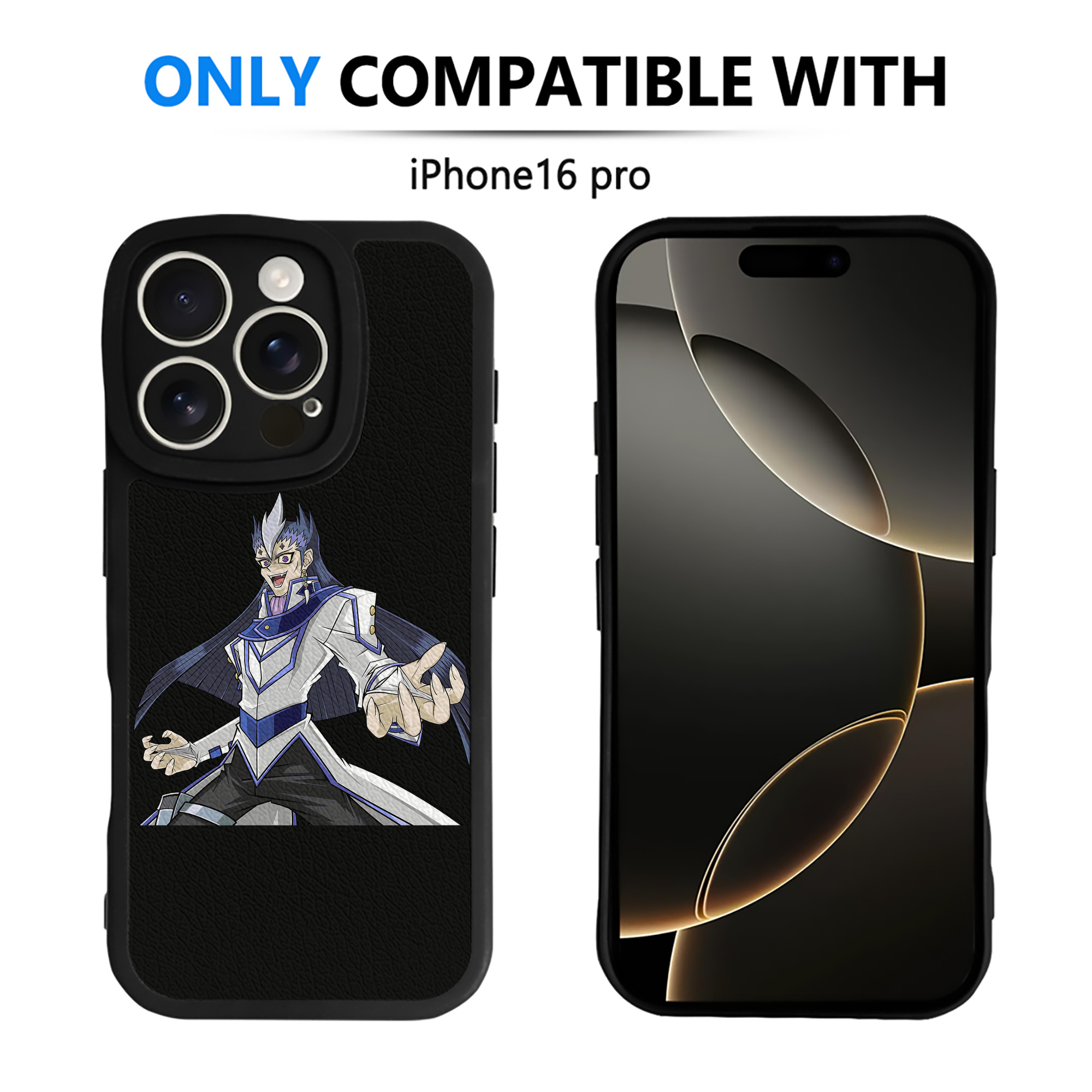 （画像用） 遊☆戯☆王 Yu-Gi-Oh! 【iPhone 16シリーズ対応】シリコンスマホケース（レザー調） 材質：シリコン
